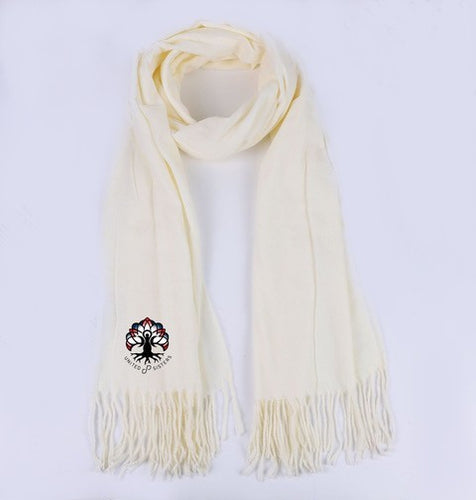 Polyester Cashmere Feel Scarf with United Sisters logo